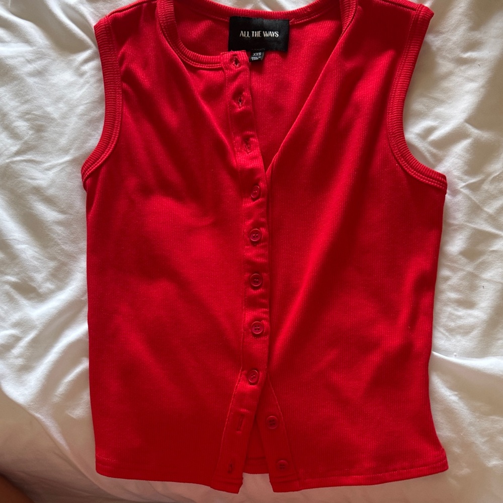 All The Ways Red Crop Top